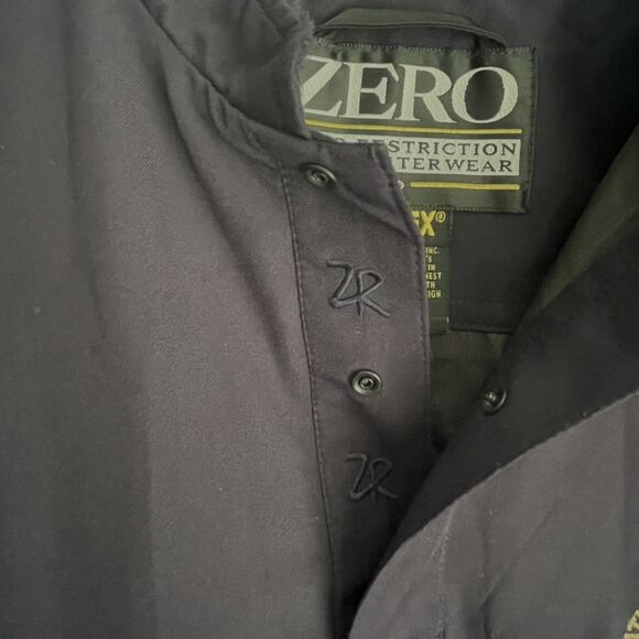 Zero Restriction Gore Tex Golf Vest Mens L Blue Windbreaker Interclub Invitation - Picture 8 of 14